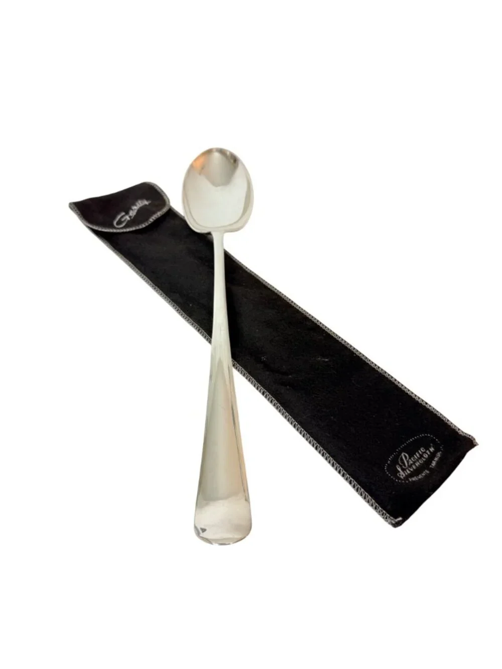 Vintage Gerity Georgian Silver Plated Serving Spoon Luxury Dining 13 Inch